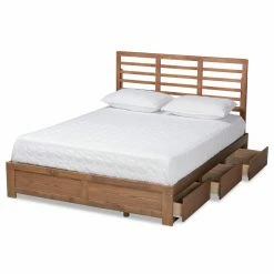 Promo 🌟 Queen Baxton Studio Piera Platform Storage Bed 🎉 -Beds Shop detailWSI5010