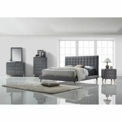 Brand new βοΈ King Acme Furniture Valda Upholstered Platform Bed π 5 Brand new βοΈ King Acme Furniture Valda Upholstered Platform Bed π -Beds Shop inuseACM1579