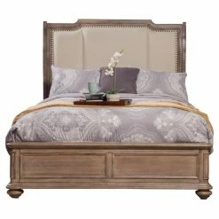 Discount π California King Alpine Furniture Melbourne Upholstered Sleigh Bed - French Truffle π 7 Discount π California King Alpine Furniture Melbourne Upholstered Sleigh Bed - French Truffle π -Beds Shop inuseALPE332