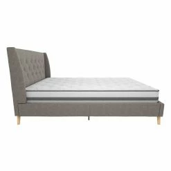 Promo ⌛ King Novogratz Her Majesty Bed 👏 -Beds Shop inuseAMW1439