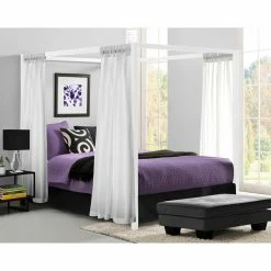 Buy ⌛ Queen DHP Ellie Canopy Bed ⭐ 7 Buy ⌛ Queen DHP Ellie Canopy Bed ⭐ -Beds Shop inuseAMW891