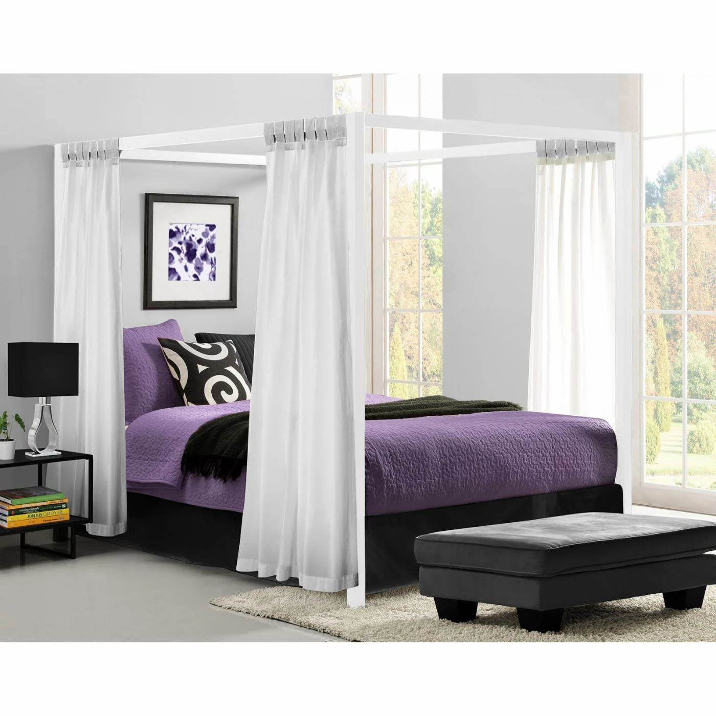 Buy ⌛ Queen DHP Ellie Canopy Bed ⭐ 4 Buy ⌛ Queen DHP Ellie Canopy Bed ⭐ - Image 2