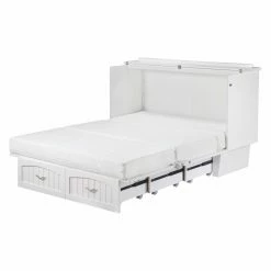 Buy 🎉 AFI Furnishings Queen Nantucket Murphy Bed Chest With Charging Station & Cool Soft Mattress 🛒 -Beds Shop inuseATF815