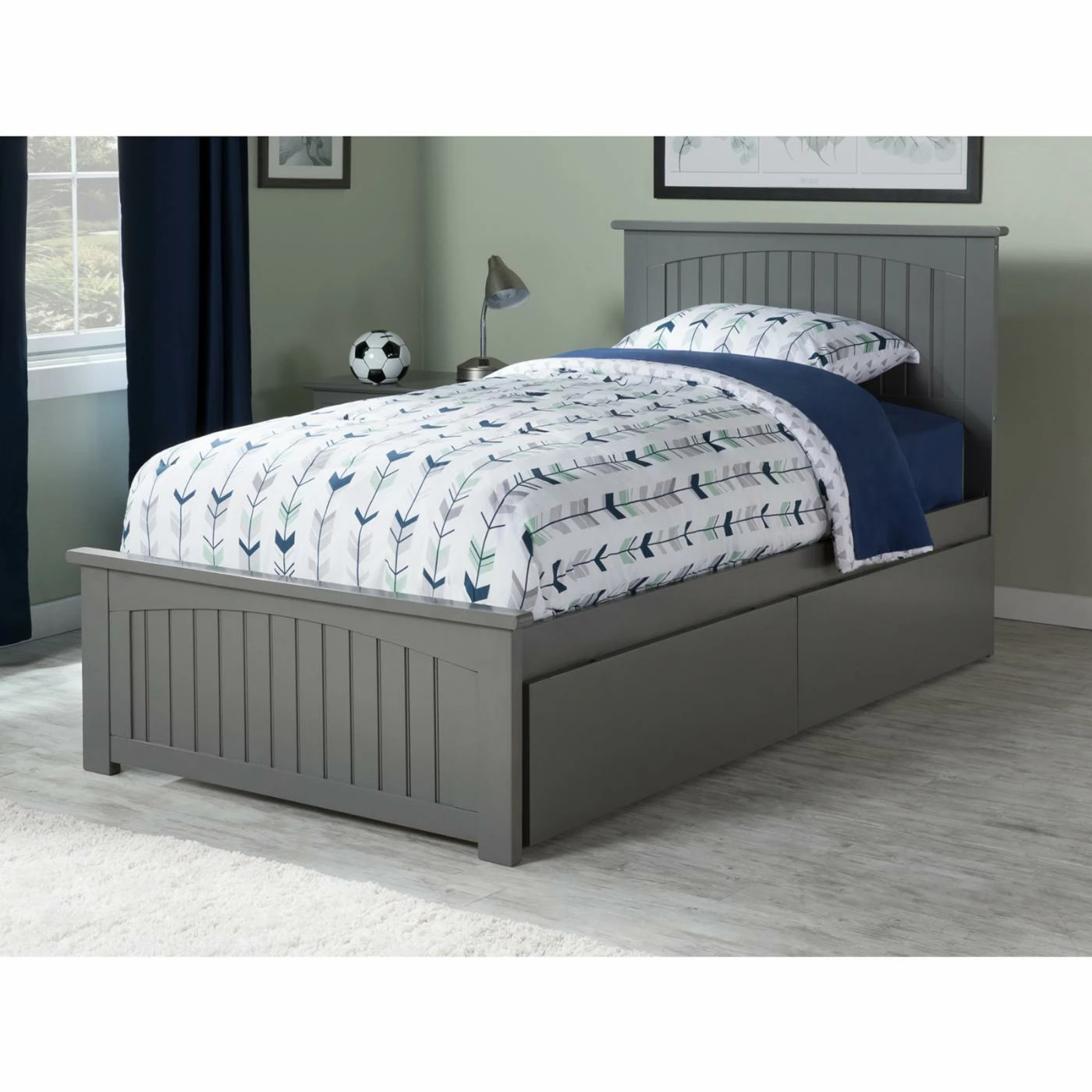 Outlet π Queen AFI Furnishings Nantucket Platform Bed With Matching Foot Board π 4 Outlet π Queen AFI Furnishings Nantucket Platform Bed With Matching Foot Board π - Image 2