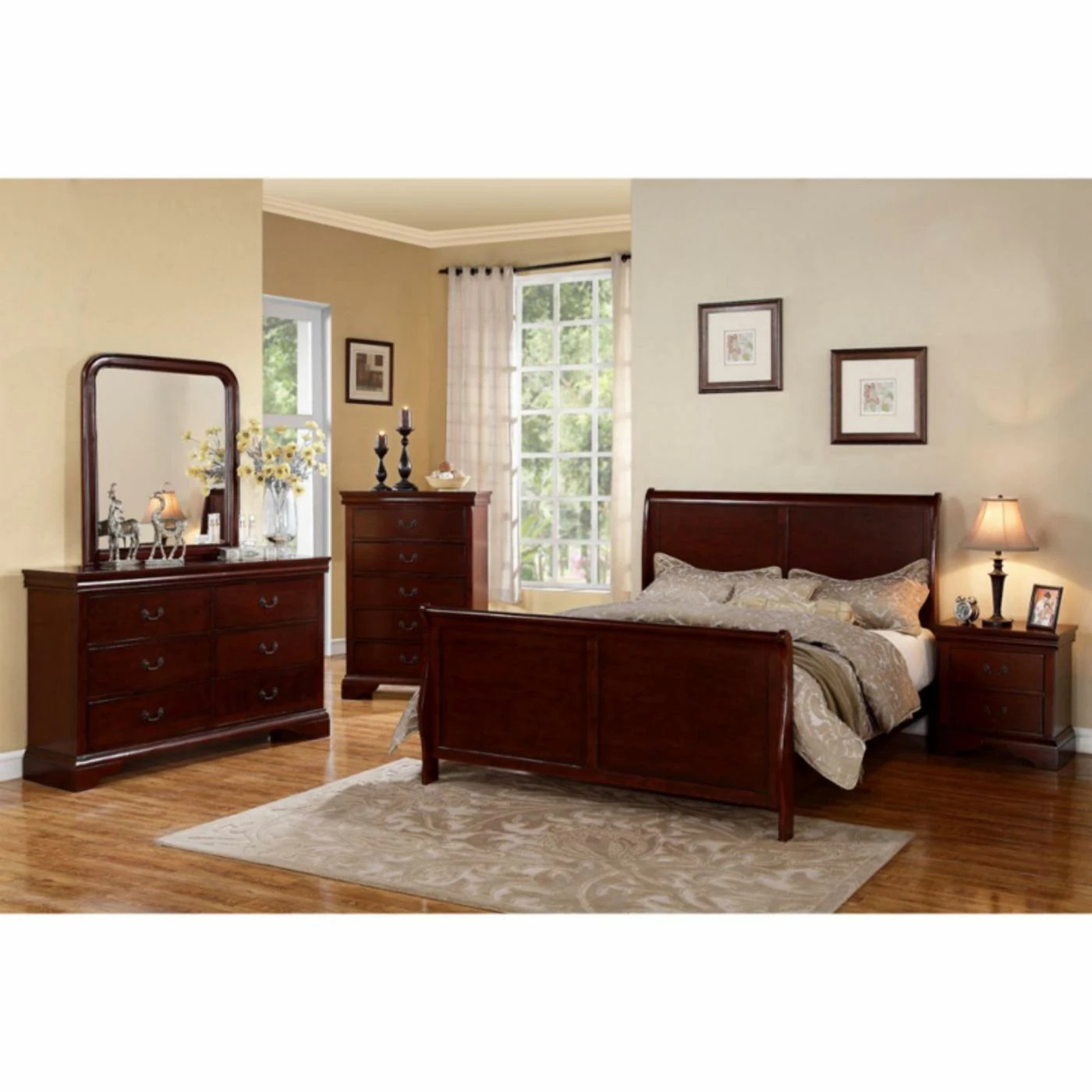 Promo π King Benzara Clean Sleigh Bed π€© 4 Promo π King Benzara Clean Sleigh Bed π€© - Image 2