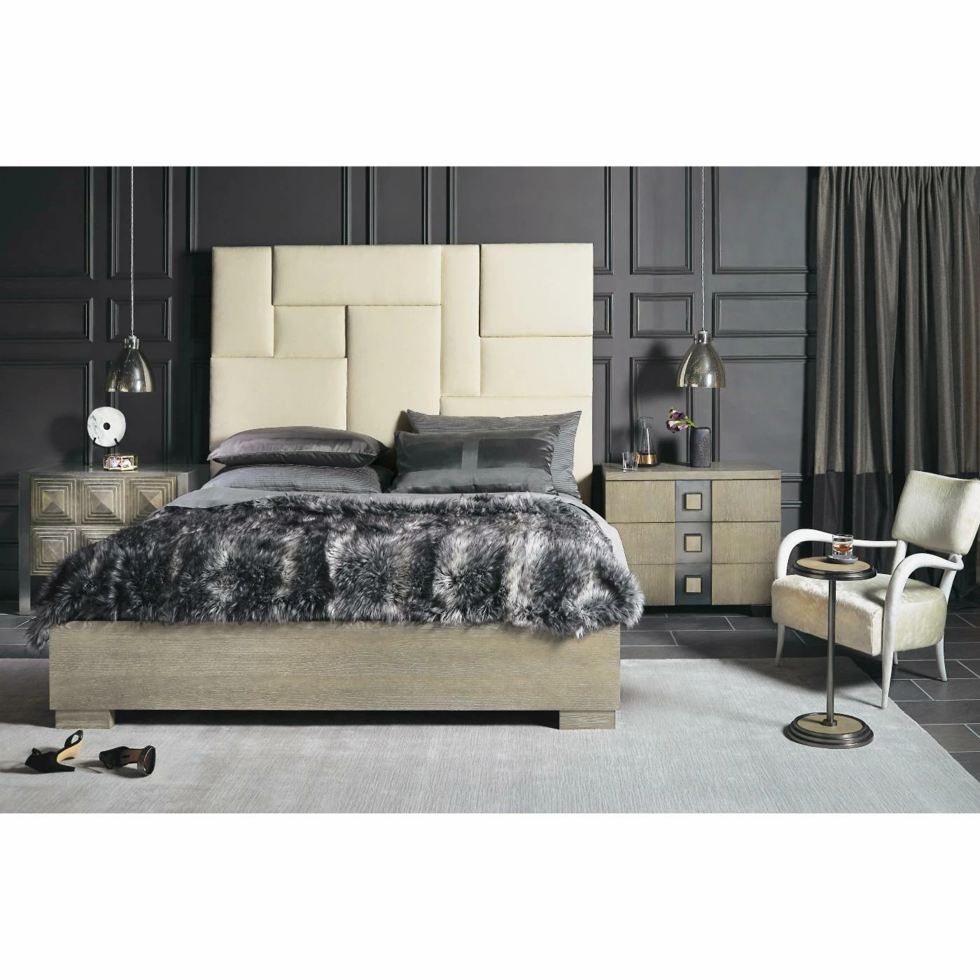 Brand new π King Bernhardt Mosaic Geometric Low Profile Bed β€οΈ 4 Brand new π King Bernhardt Mosaic Geometric Low Profile Bed β€οΈ - Image 2