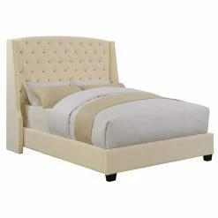 Deals 😀 California King Coaster Furniture Pissarro Upholstered Panel Bed 👏 -Beds Shop inuseCOA4959