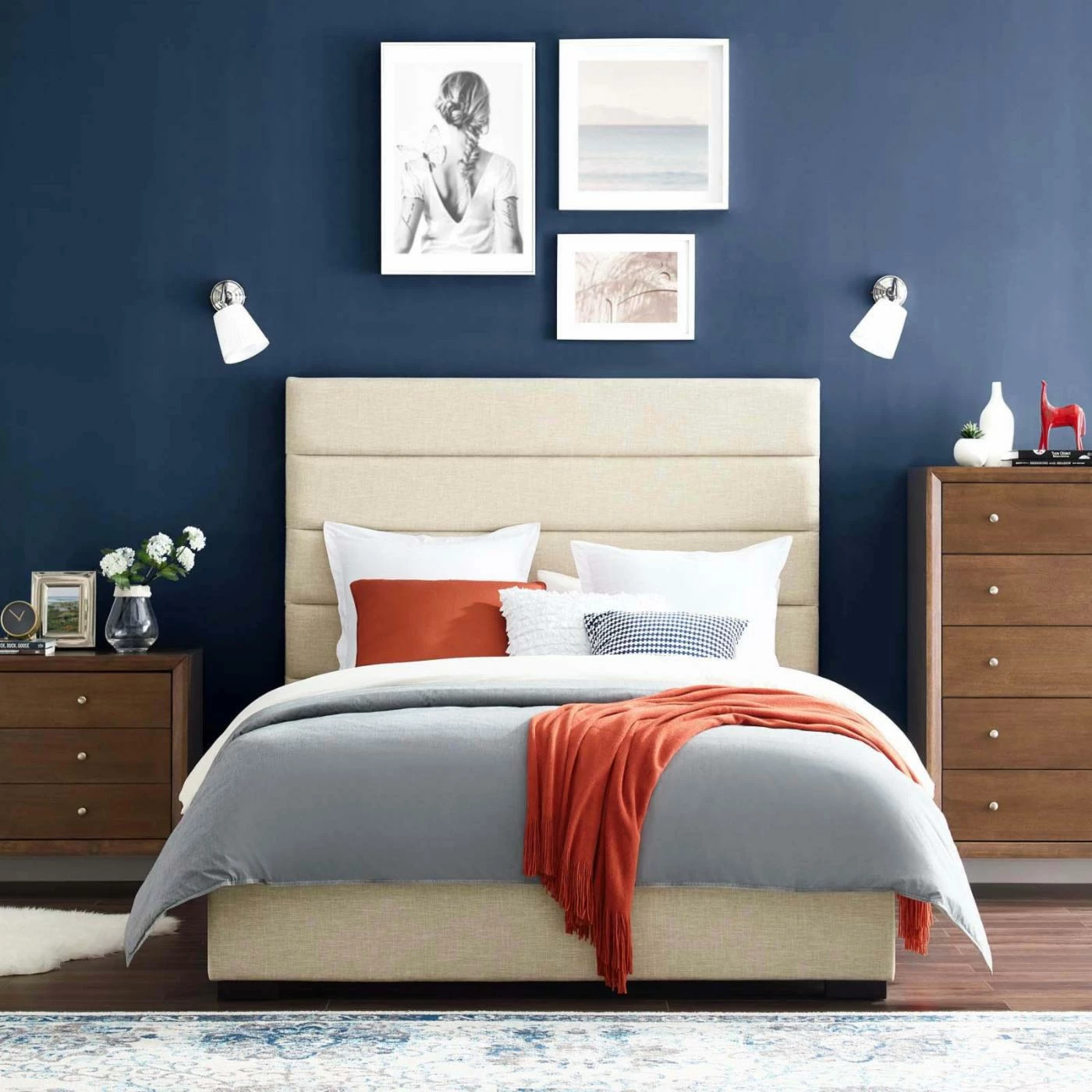 Brand new π Modway Genevieve Upholstered Platform Bed - Queen π 4 Brand new π Modway Genevieve Upholstered Platform Bed - Queen π - Image 2