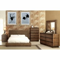 Discount 🔥 California King HN Home Hillsboro Modern Farmhouse Platform Bed ❤️ -Beds Shop inuseENLB2955
