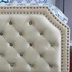 Buy π California King Furniture Of America Taylore Contemporary Tufted Fabric Bed π 6 Buy π California King Furniture Of America Taylore Contemporary Tufted Fabric Bed π -Beds Shop inuseENLB3178