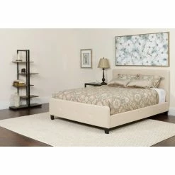 Coupon 🔥 King Flash Furniture Tribeca Tufted Upholstered Platform Bed 🎁 -Beds Shop inuseFLSH2275