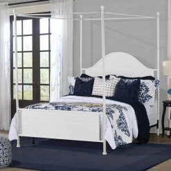 Discount 🥰 King Hillsdale Furniture Cumberland Canopy Bed 💯 -Beds Shop inuseHL5187