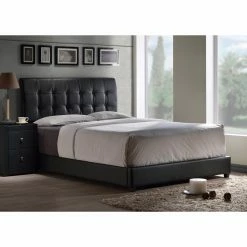 Budget 😀 Queen Hillsdale Furniture Lusso Upholstered Panel Bed 🤩 -Beds Shop inuseHL5276
