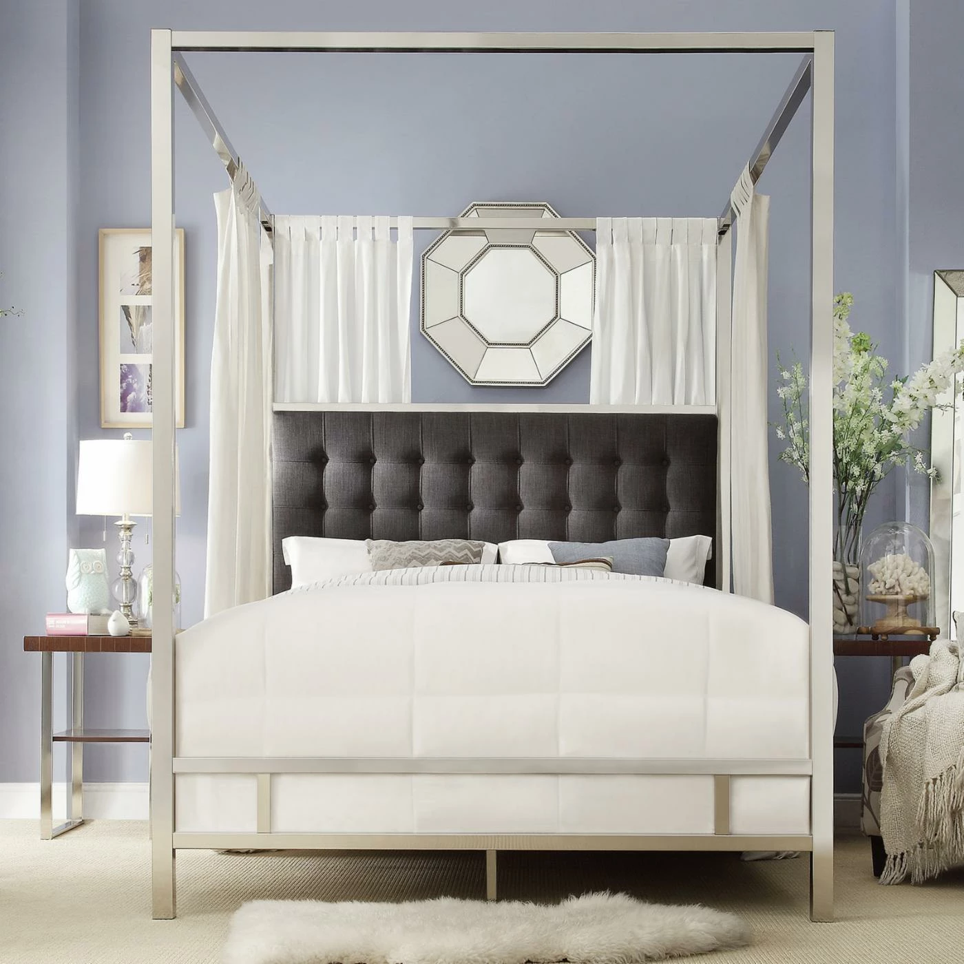 Hot Sale βοΈ King Weston Home Umberton Square Tufted Canopy Bed π 4 Hot Sale βοΈ King Weston Home Umberton Square Tufted Canopy Bed π - Image 2