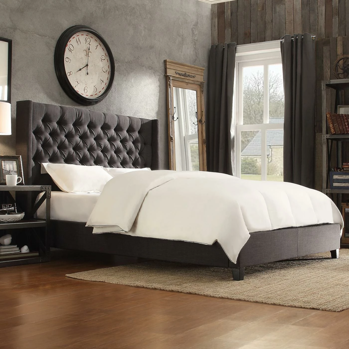 Discount π King HumbleNest Homestead Wingback Tufted Upholstered Platform Bed π₯ 4 Discount π King HumbleNest Homestead Wingback Tufted Upholstered Platform Bed π₯ - Image 2