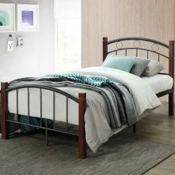 Coupon 🌟 Twin Hodedah Imports Complete Bronze Platform Bed 😉 -Beds Shop inuseHODE215