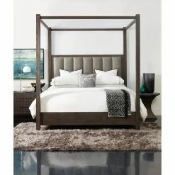 Best deal ⌛ California King Hooker Furniture Miramar Aventura Jackson Canopy Poster Bed 🎉 -Beds Shop inuseHOOK6177
