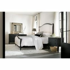 Best Pirce 🧨 California King Hooker Furniture Ciao Bella Upholstered Bed- Black - Queen 😉 -Beds Shop inuseHOOK6372