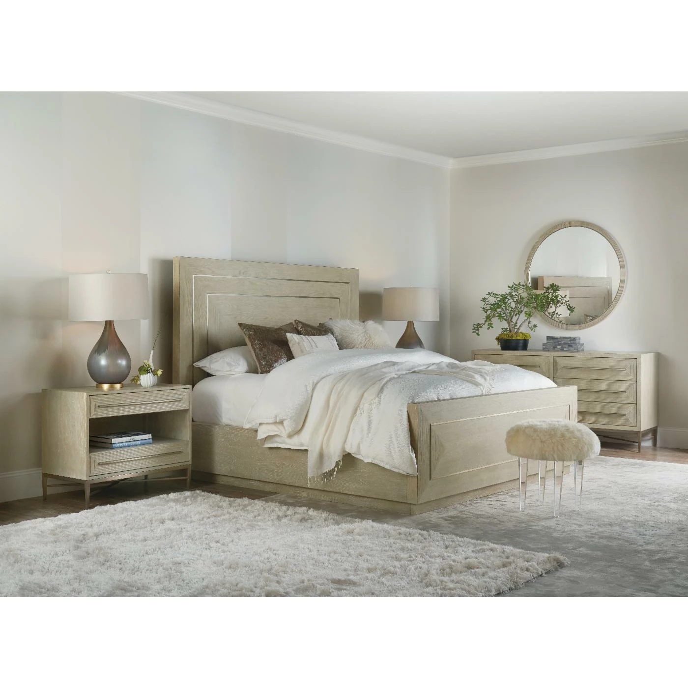 Discount π California King Hooker Furniture Cascade Panel Bed - Queen π 3 Discount π California King Hooker Furniture Cascade Panel Bed - Queen π - Image 2