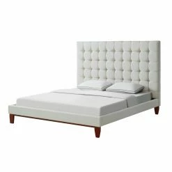 Best deal π€© Queen Inspired Home Scott Linen Upholstered Platform Bed π 12 Best deal π€© Queen Inspired Home Scott Linen Upholstered Platform Bed π -Beds Shop inuseINSP068