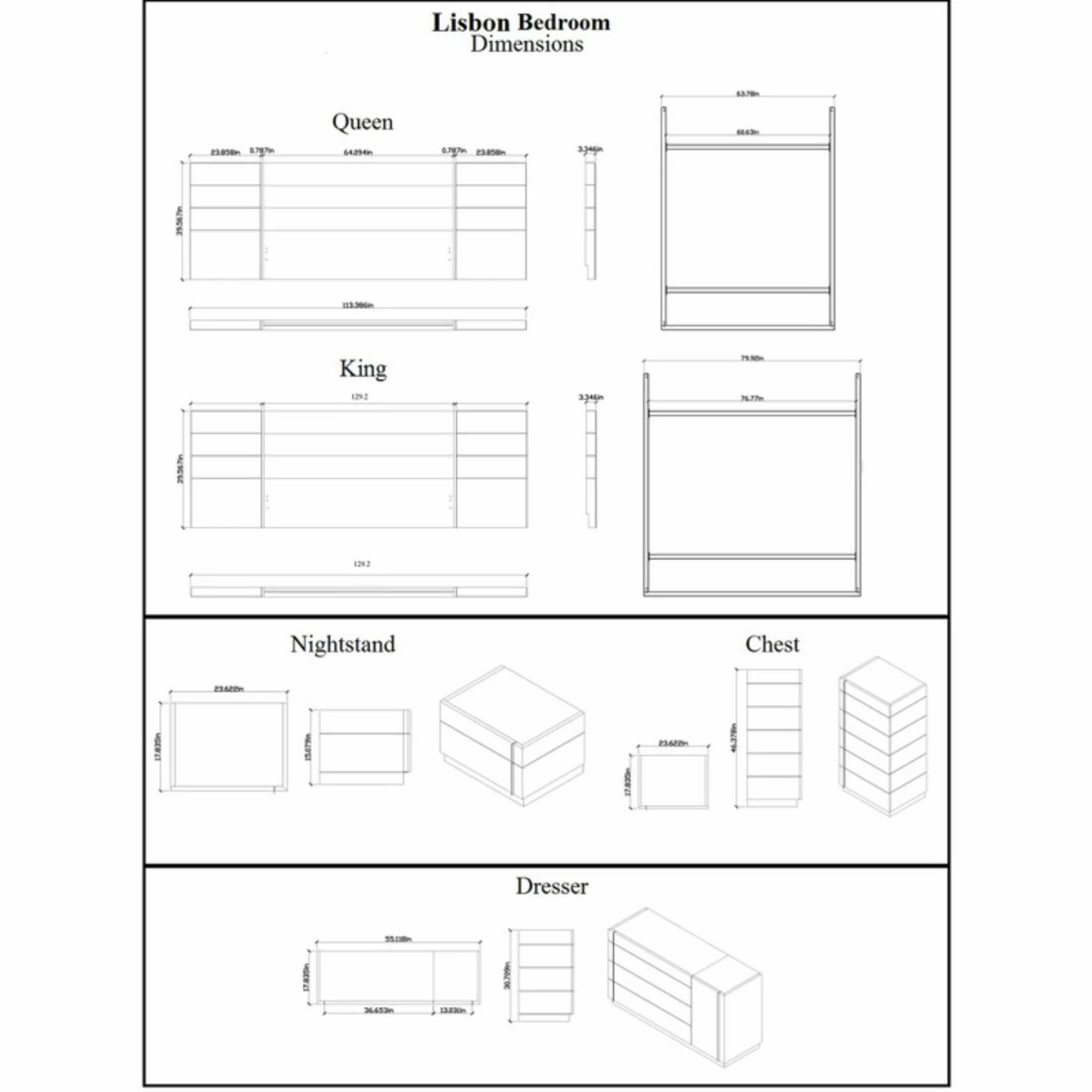 Promo π€© J&M Furniture King J&M Furniture Lisbon Platform Bed π 4 Promo π€© J&M Furniture King J&M Furniture Lisbon Platform Bed π - Image 2