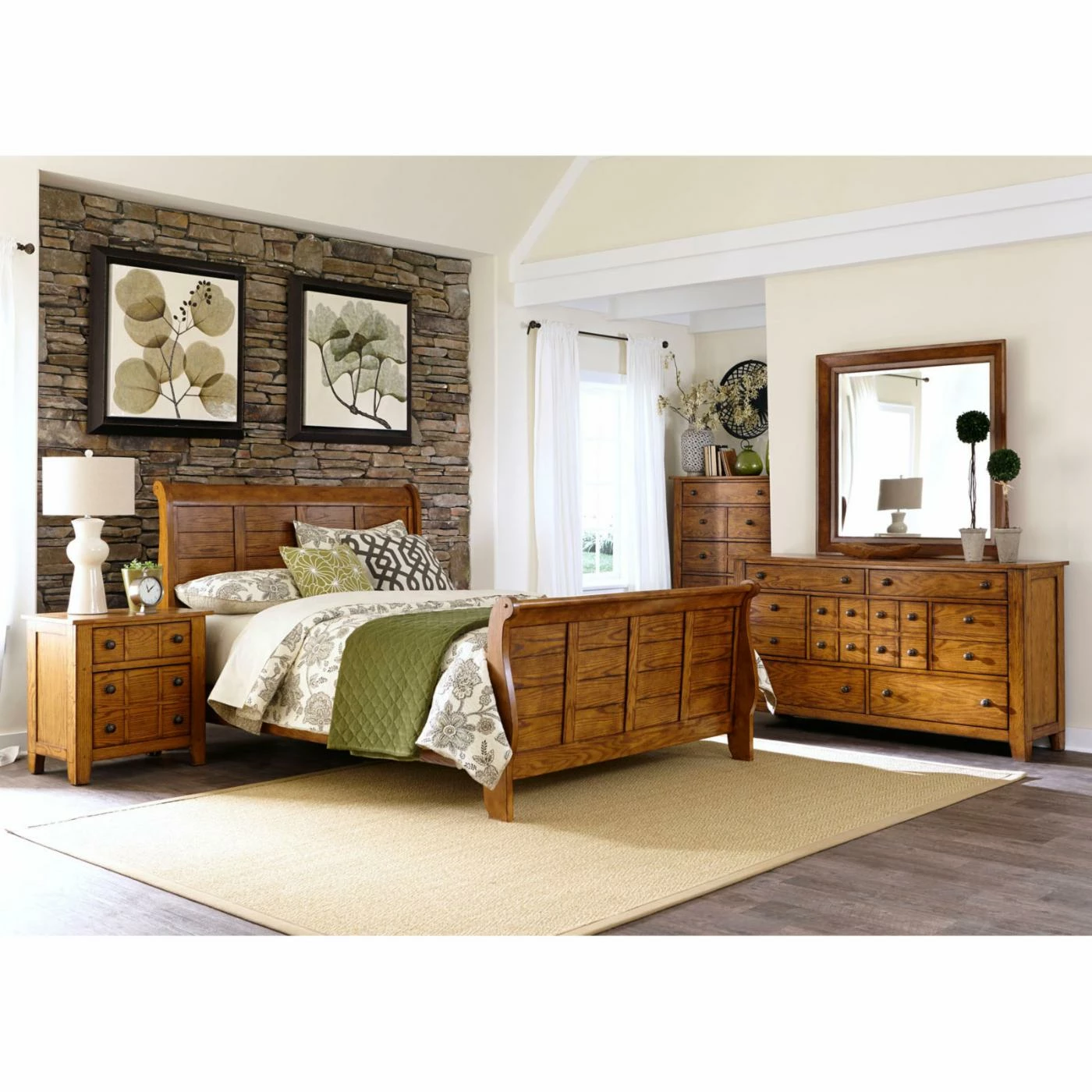 Buy ⭐ Liberty Furniture Industries Queen Liberty Furniture Grandpas Cabin Sleigh Bed ⌛ 4 Buy ⭐ Liberty Furniture Industries Queen Liberty Furniture Grandpas Cabin Sleigh Bed ⌛ - Image 2