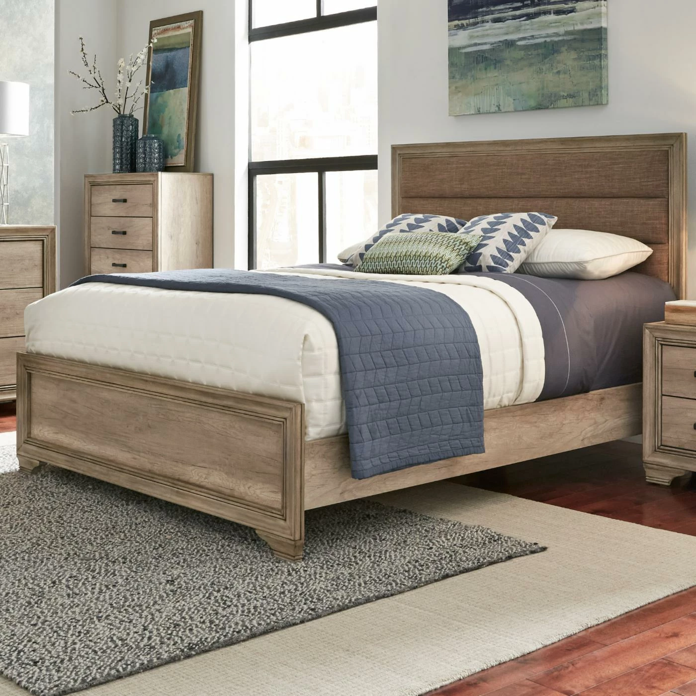 Buy π King Liberty Furniture Industries Sun Valley Upholstered Panel Bed β 4 Buy π King Liberty Furniture Industries Sun Valley Upholstered Panel Bed β - Image 2