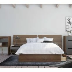 Discount π Queen Nexera Rebel Panoramic Platform Storage Bed With Nightstand π 12 Discount π Queen Nexera Rebel Panoramic Platform Storage Bed With Nightstand π -Beds Shop inuseMFI797