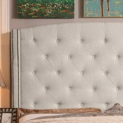 Buy 🎁 King Rosevera Moderata Upholstered Panel Bed 😉 -Beds Shop inuseROSE023