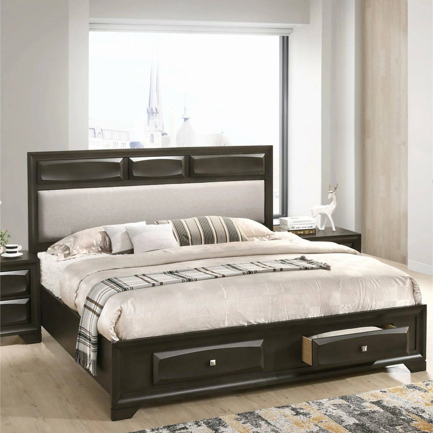 Deals π₯ Queen Roundhill Furniture Oakland Upholstered Storage Platform Bed π 4 Deals π₯ Queen Roundhill Furniture Oakland Upholstered Storage Platform Bed π - Image 2