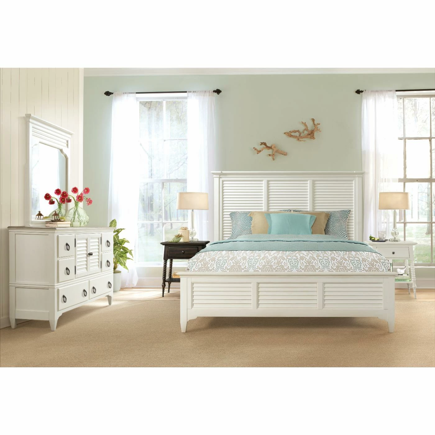 Deals π₯° King Riverside Furniture Myra Louvered Panel Bed π 4 Deals π₯° King Riverside Furniture Myra Louvered Panel Bed π - Image 2