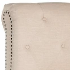 Cheapest π Queen Safavieh Hathaway Upholstered Platform Bed π 11 Cheapest π Queen Safavieh Hathaway Upholstered Platform Bed π -Beds Shop inuseSAV4704