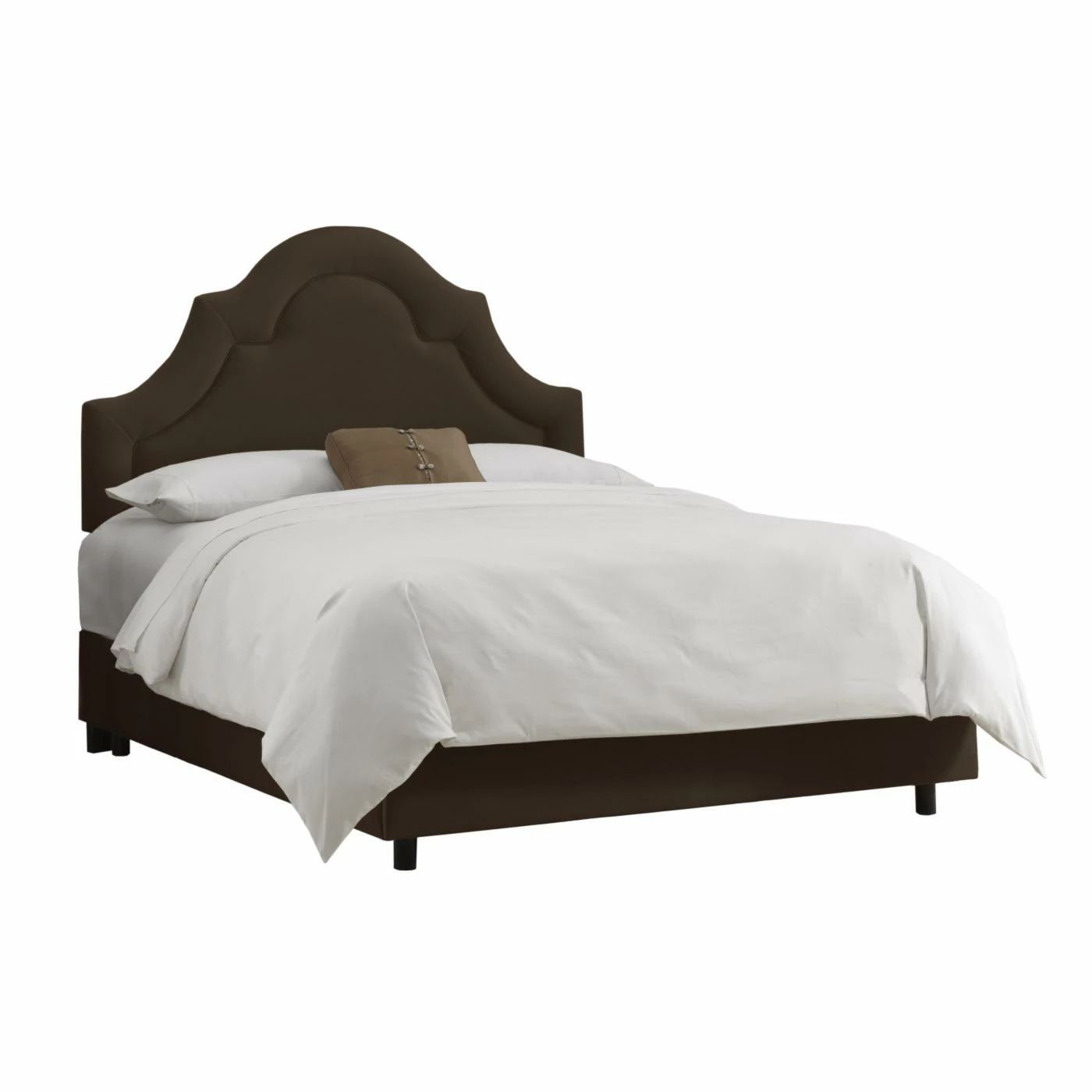 Discount π Skyline Furniture California King Arch Border Velvet Upholstered Bed π₯° 4 Discount π Skyline Furniture California King Arch Border Velvet Upholstered Bed π₯° - Image 2