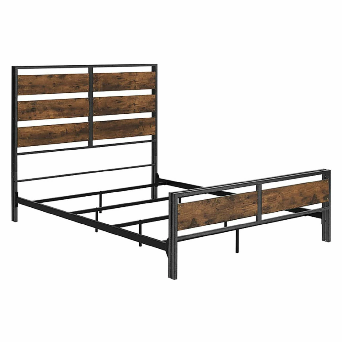Deals π Walker Edison Queen Size Metal And Wood Plank Bed - Brown π₯° 4 Deals π Walker Edison Queen Size Metal And Wood Plank Bed - Brown π₯° - Image 2