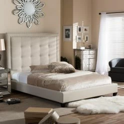 Discount π― King HN Home Berkley Transitional Modern Platform Bed π 9 Discount π― King HN Home Berkley Transitional Modern Platform Bed π -Beds Shop inuseWSI2271