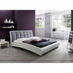 Cheapest 🌟 Queen Baxton Studio Guerin Upholstered Platform Bed 🎁 -Beds Shop inuseWSI2593