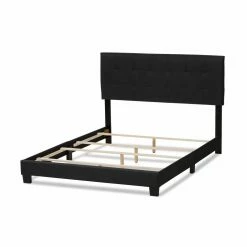 Deals ❤️ King Baxton Studio Brookfield Low Profile Bed ⭐ -Beds Shop inuseWSI3157