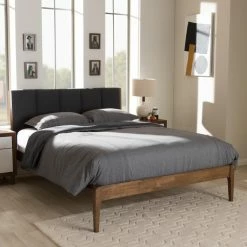 Deals 😀 King Baxton Studio Ember Platform Bed ⌛ -Beds Shop inuseWSI3195