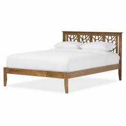 Best reviews of 👏 King Baxton Studio Trina Tree Branch Inspired Platform Bed ❤️ -Beds Shop inuseWSI3538