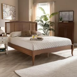 Deals 🎉 King Baxton Studio Marieke Vintage Platform Bed ✨ -Beds Shop inuseWSI4686
