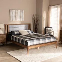 Best Sale ⌛ Queen Baxton Studio Regis Platform Bed ✨ -Beds Shop inuseWSI5005