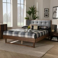 Hot Sale 🤩 Queen Baxton Studio Natalia Platform Bed 😍 -Beds Shop inuseWSI5020