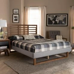 Cheap 🔔 Queen Baxton Studio Luciana Platform Bed ⌛ -Beds Shop inuseWSI5034
