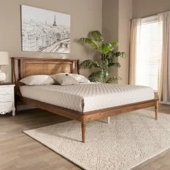 Deals 🤩 Queen Baxton Studio Jamila Platform Bed 🧨 -Beds Shop inuseWSI5056