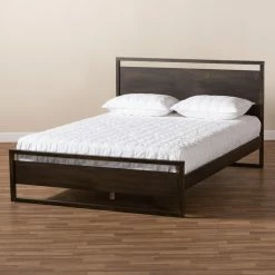 Promo ⭐ Queen Baxton Studio Inicio Platform Bed ✨ -Beds Shop inuseWSI5060