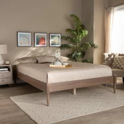 New β€οΈ King Baxton Studio Cielle Platform Bed π― 13 New β€οΈ King Baxton Studio Cielle Platform Bed π― -Beds Shop inuseWSI5100