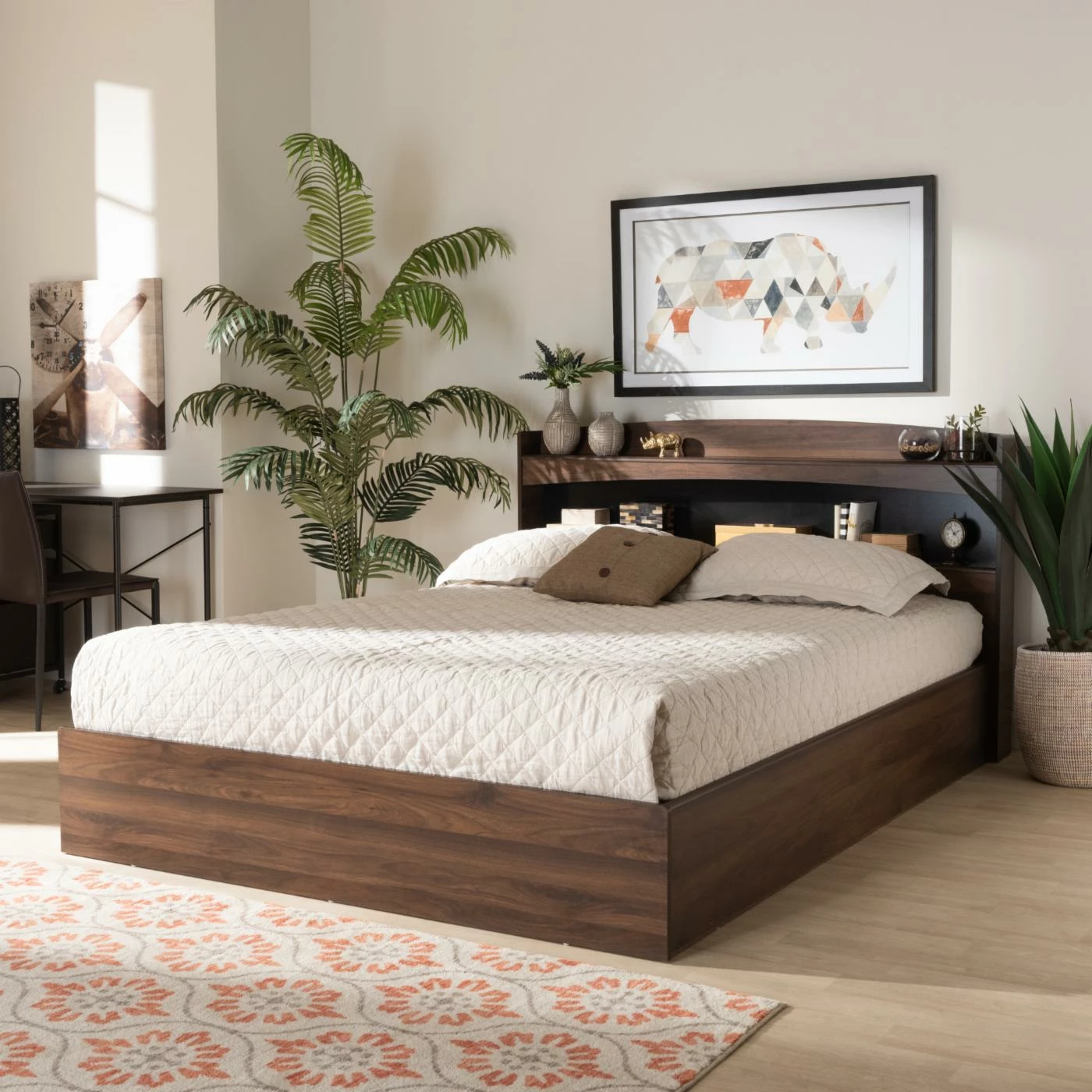 Brand new 𧨠Queen Baxton Studio Christopher Platform Bed π 4 Brand new 𧨠Queen Baxton Studio Christopher Platform Bed π - Image 2