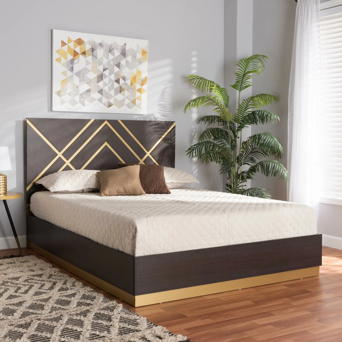 Flash Sale ✔️ Queen Baxton Studio Arcelia Platform Bed ❤️ 4 Flash Sale ✔️ Queen Baxton Studio Arcelia Platform Bed ❤️ - Image 2