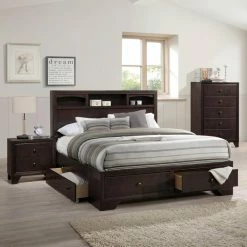 Outlet ✔️ Queen Acme Furniture Madison Storage Bed 🤩