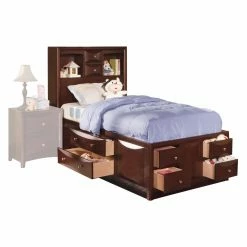 Discount ⌛ King Acme Furniture Manhattan Espresso Storage Platform Bed 💯